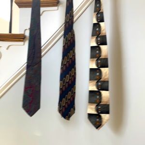 Three men’s ties, Jacobson, Brandini, Giorgio